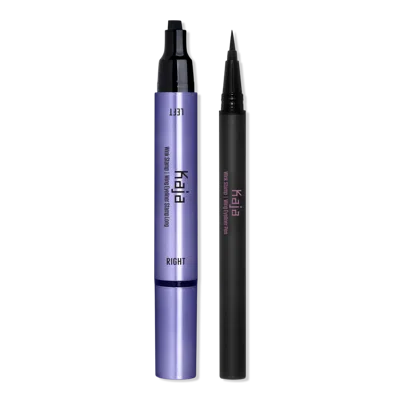Kaja Wink Stamp Waterproof Winged Eyeliner - Stamp & Liquid Pen - Black - Long Wing