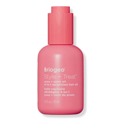 Briogeo Style + Treat 4-in-1 Smoothing, Weightless Hair Oil 1.5 Oz/45 ml In Pink