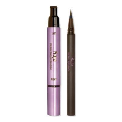 Kaja Wink Stamp Waterproof Winged Eyeliner - Stamp & Liquid Pen - Dark Brown - Original Cat Eye