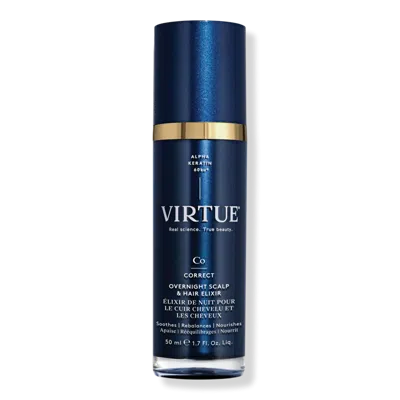Virtue Overnight Scalp & Hair Elixir In Blue