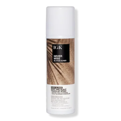 Igk Never Miss Root And Scalp Touch-up Spray - Blonde Dunes In White