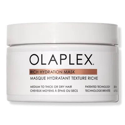 Olaplex Rich Hydration Mask For Dry Or Medium To Thick Hair 6.7 Oz. In White