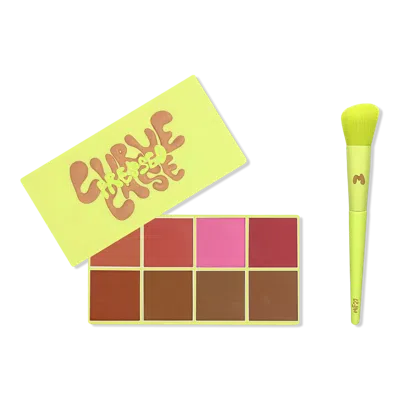 Made By Mitchell Curve Case Press'd Powder Blush & Bronzer Palette - Medium