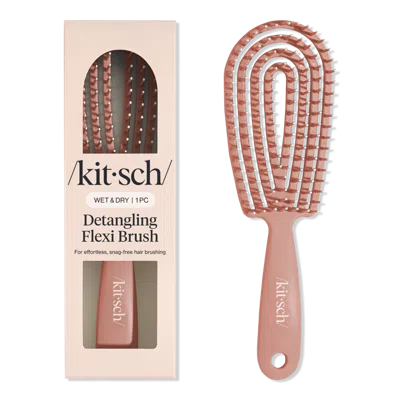 Kitsch Detangling Flexi Brush - Terracotta In Brown