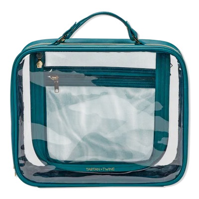 Tartan + Twine Transparent Teal Deluxe Weekender