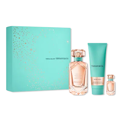 Tiffany & Co Rose Gold Eau De Parfum 3-piece Gift Set In Transparent