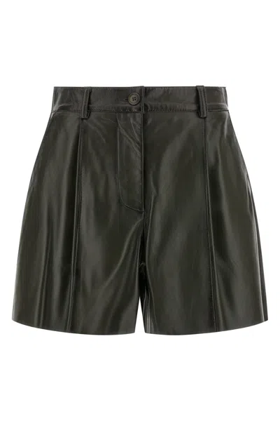 P.a.r.o.s.h Maciock25w Bermuda And Short Green In Black