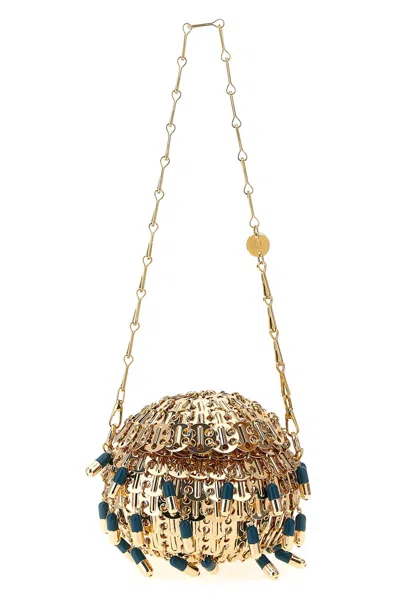 Rabanne Chain Strap Beaded Handbag 1969 Ball Pils In Gold