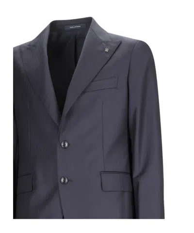 Tagliatore Single-breasted Suit In Blue