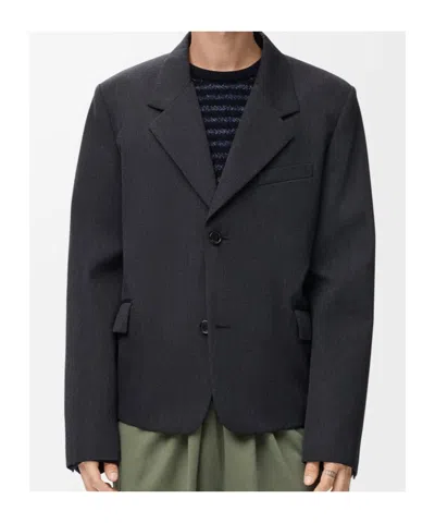 Loewe Jacket In Wool In Black