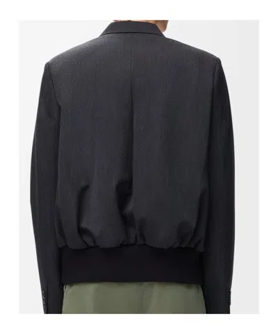 Loewe Jacket In Wool In Black