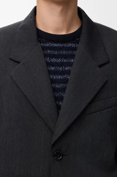 Loewe Jacket In Wool In Black