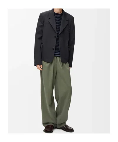 Loewe Jacket In Wool In Black