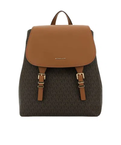 Michael Michael Kors Foldover Top Backpack In Black