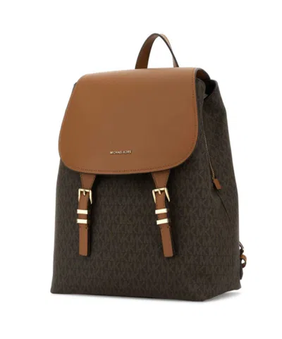 Michael Michael Kors Foldover Top Backpack In Black