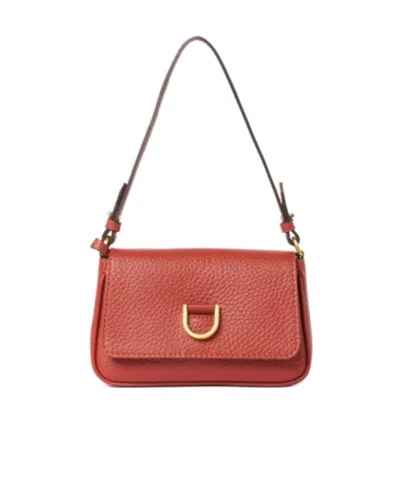 Gianni Chiarini Buckle Detailed Shoulder Bag In Red