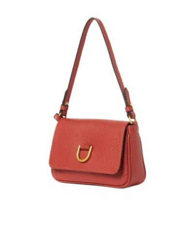Gianni Chiarini Buckle Detailed Shoulder Bag In Red