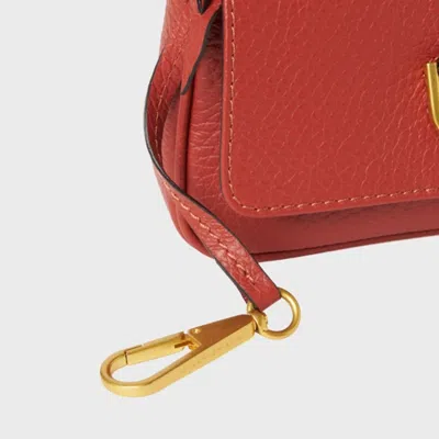 Gianni Chiarini Buckle Detailed Shoulder Bag In Red