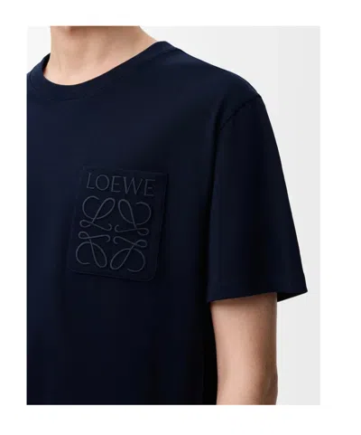 Loewe Cotton Anagram T-shirt In Blue