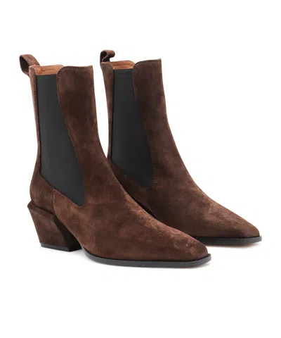 Paris Texas Bettina Anke Boot 50 Texan Ankle Boots In Brown Suede In Brown