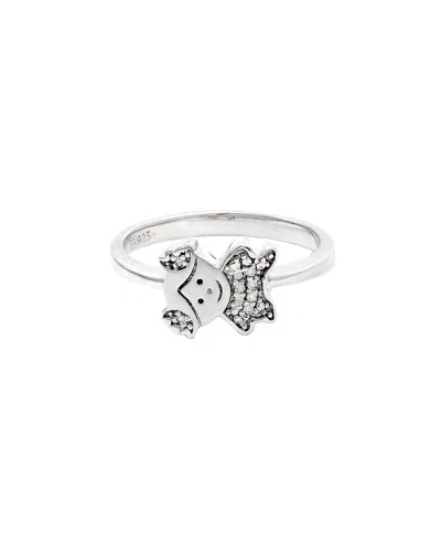 Diamond Select Cuts 0.03 Ct. Tw. Diamond Silver Ring In Metallic