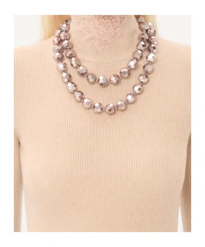 Valentino Pullover Aus Kaschmir Frau Alabaster Xs In Brown