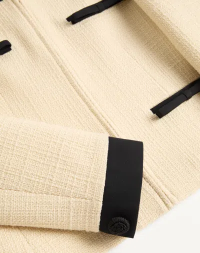 Valentino Textured Fabric Jacket Featuring Pockets In Brown