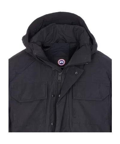 Canada Goose Maitland Padded Cotton-blend Canvas Down Parka In Black