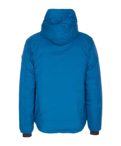 Canada Goose Black Label Lodge Hoody Packable Down Jacket In Blue