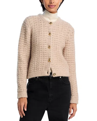 Frame Button-front Cardigan In Neutral