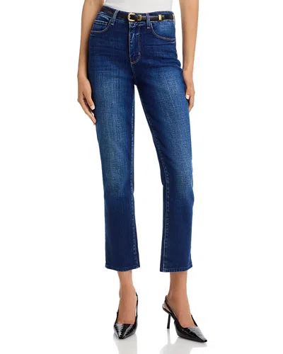 L'agence Sada High-rise Cropped Jean In Sequoia In Blue
