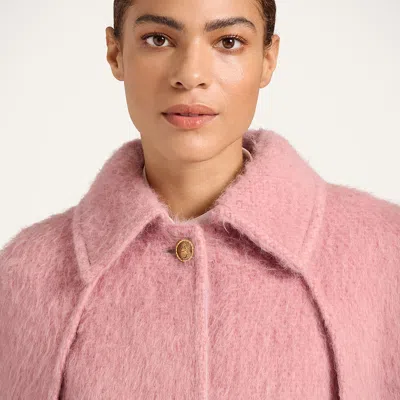 La Doublej Milano Cape Coat In Pink