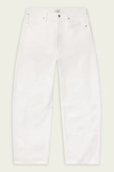 Citizen Of Humanity Citizens Of Humanity Miro High Rise Ankle Barrel Jeans In Soft White In White