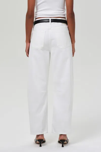Citizen Of Humanity Citizens Of Humanity Miro High Rise Ankle Barrel Jeans In Soft White In White