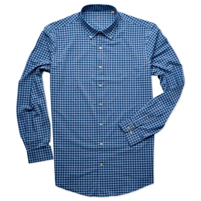 Horn Legend Men's Victory Grove Performance Shirt In Navy/sky In Blue