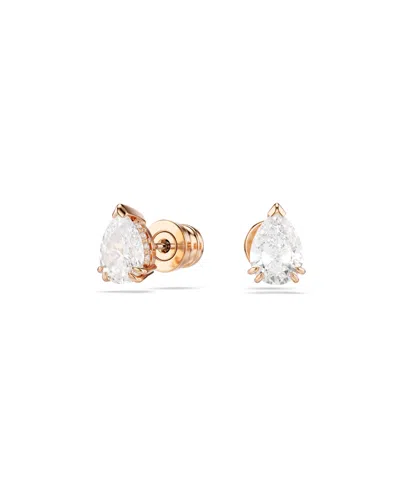 Swarovski Stilla Stud Earrings In Gold