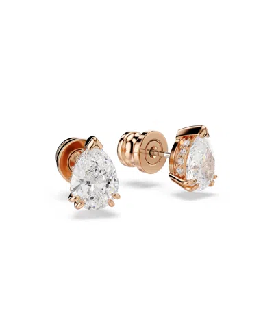 Swarovski Stilla Stud Earrings In Gold