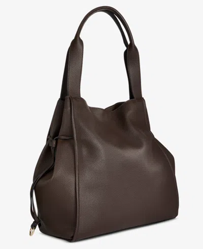 On 34th Jyyll Large Solid Tote With Removable Pouch, Exclusively At Macy's In Brown