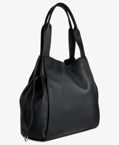 On 34th Jyyll Large Solid Tote With Removable Pouch, Exclusively At Macy's In Black