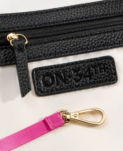 On 34th Jyyll Large Solid Tote With Removable Pouch, Exclusively At Macy's In Black