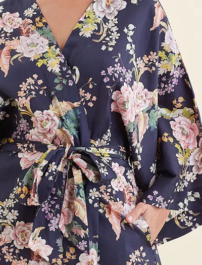 Papinelle Betsy Sateen Maxi Robe In Multi