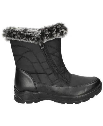 Easy Street Portland Faux Fur Lined Waterproof Boot In Black