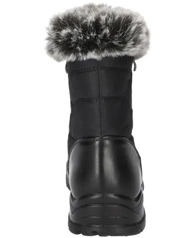 Easy Street Portland Faux Fur Lined Waterproof Boot In Black