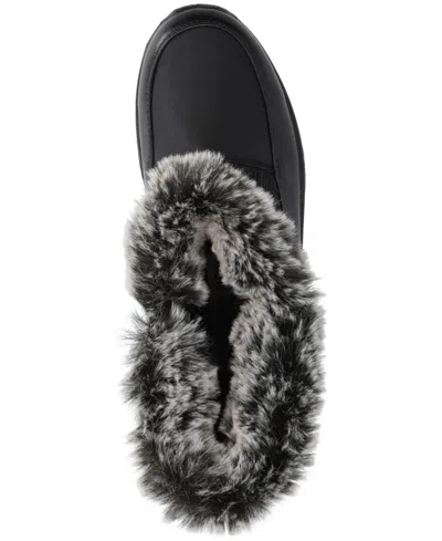 Easy Street Portland Faux Fur Lined Waterproof Boot In Black