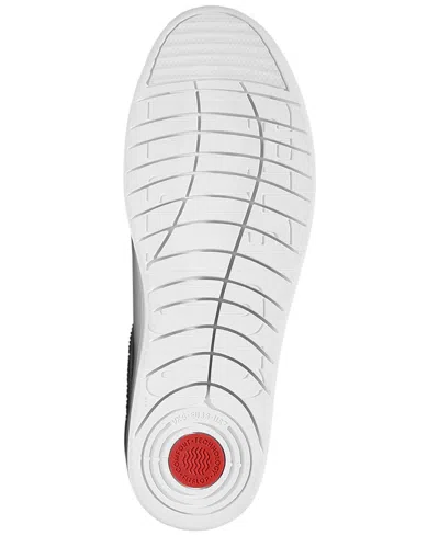 Fitflop Women's Rally Crystal-trim Leather Sneakers In White