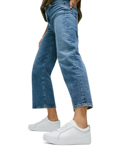 Fitflop Women's Rally Crystal-trim Leather Sneakers In White