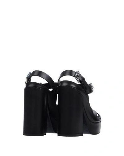 Shop Jil Sander Sandals In Black