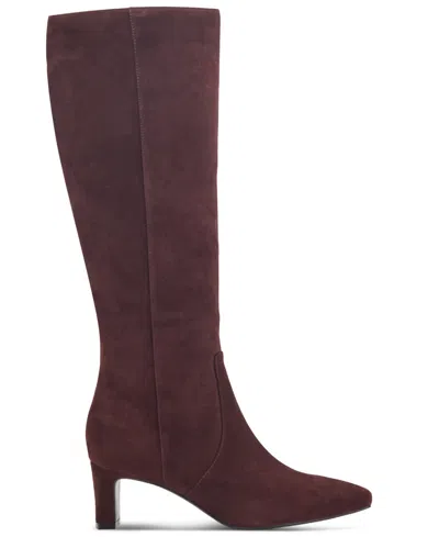 Rockport Women's Mabel Suede Dress Boots In Burgundy
