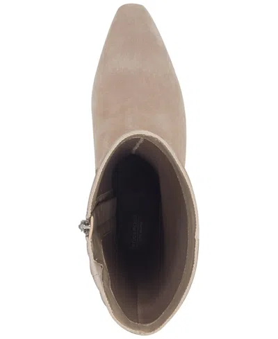 Rockport Women's Mabel Wide-calf Suede Dress Boots In Brown