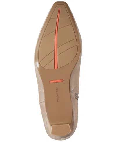 Rockport Women's Mabel Wide-calf Suede Dress Boots In Brown